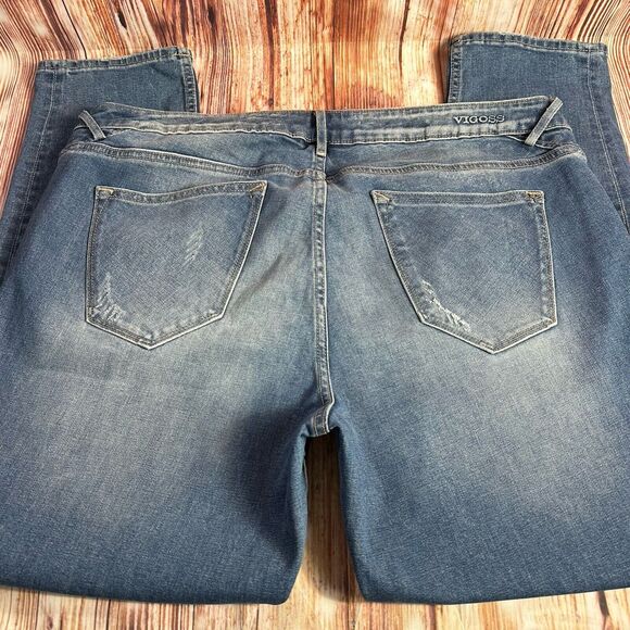 Vigoss THOMPSON TOMBOY Size 20 Mid Rise Ankle Straight Jeans Denim Pants 38x28.5 - Picture 4 of 11